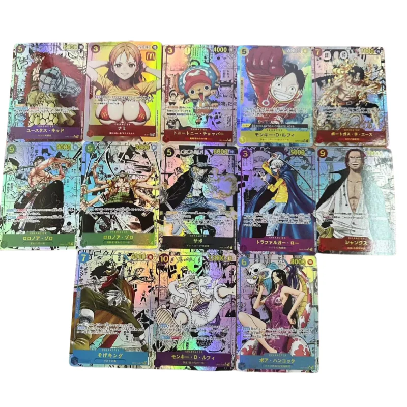 Anime One Piece Nami Boa Hancock Yamato Vivi Uta Shanks Newgate Luffy Zoro Diy Collectible Card Toys Christmas Birthday Gifts