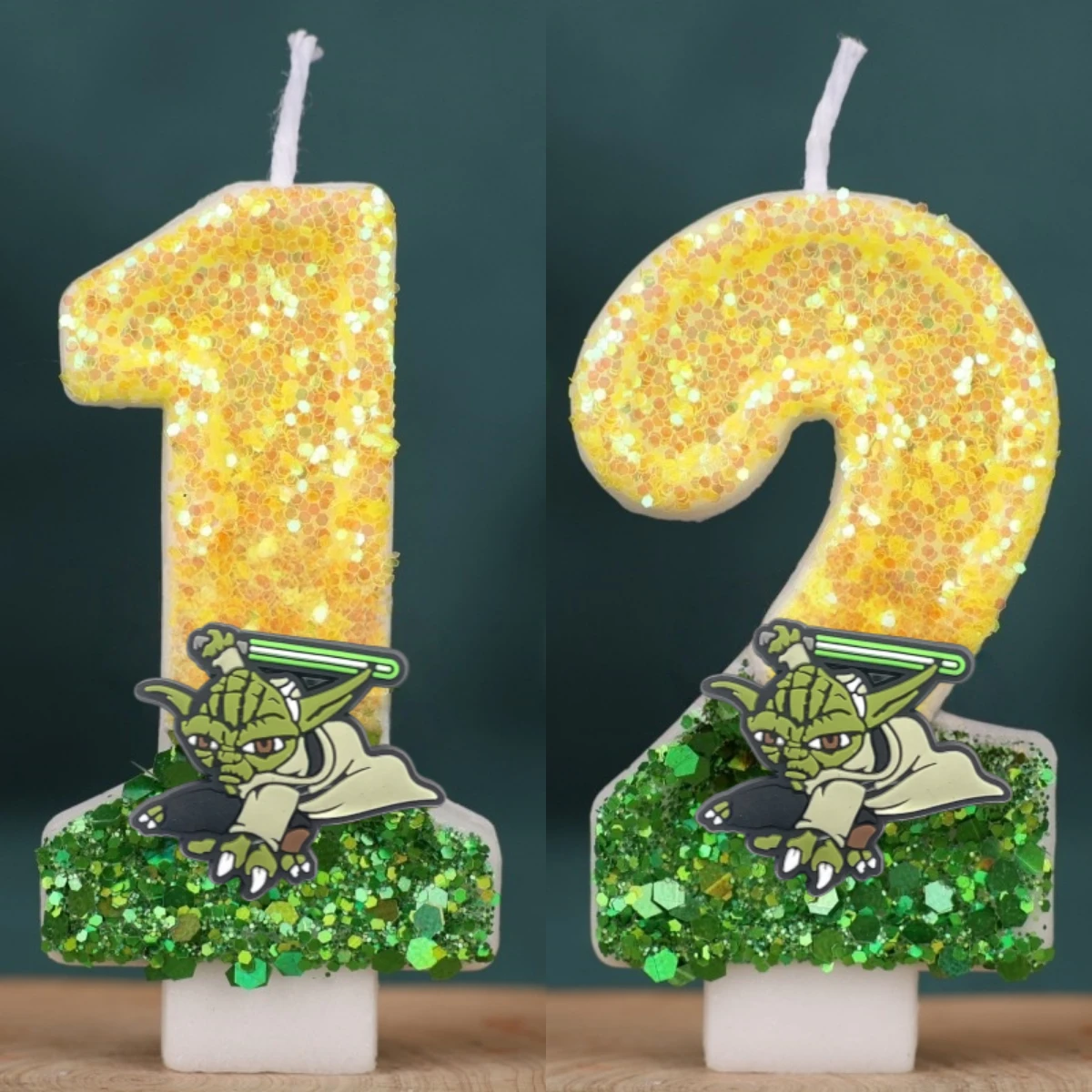 Velas digitales de Star Wars con números del 0 al 9 para decoración de pasteles de cumpleaños infantiles, accesorios para fiestas de dibujos animados y anime.