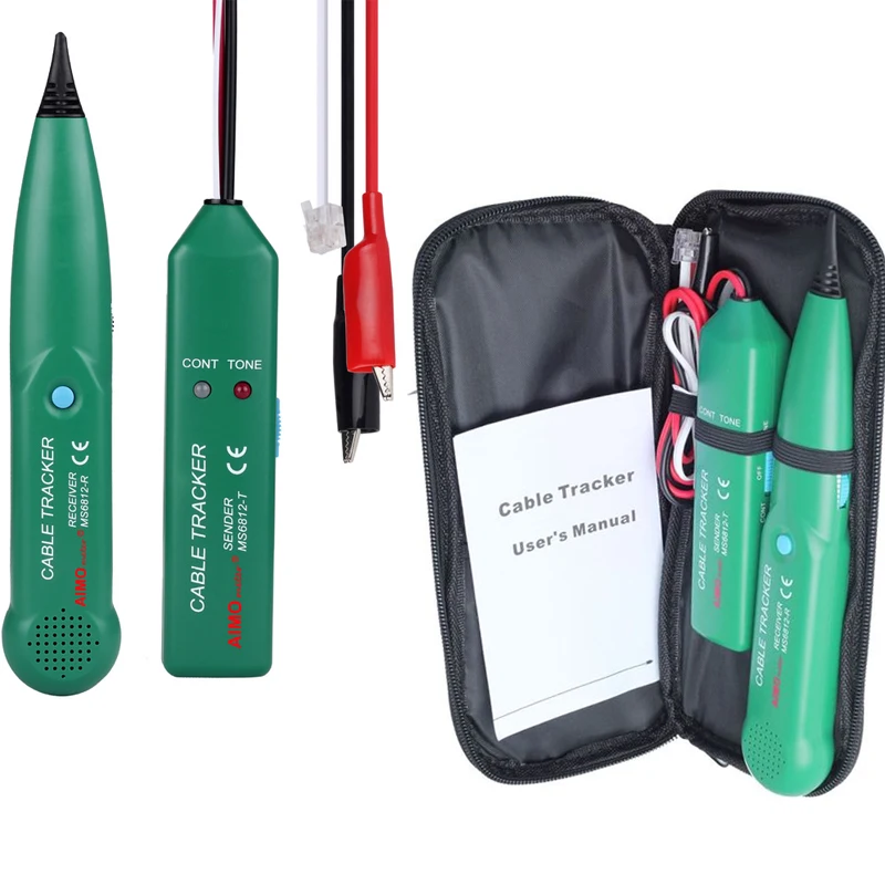 MS6812 LAN detector UTP STP Cat5 Cat6 telephone line tracking point position cable tracking tester professional line