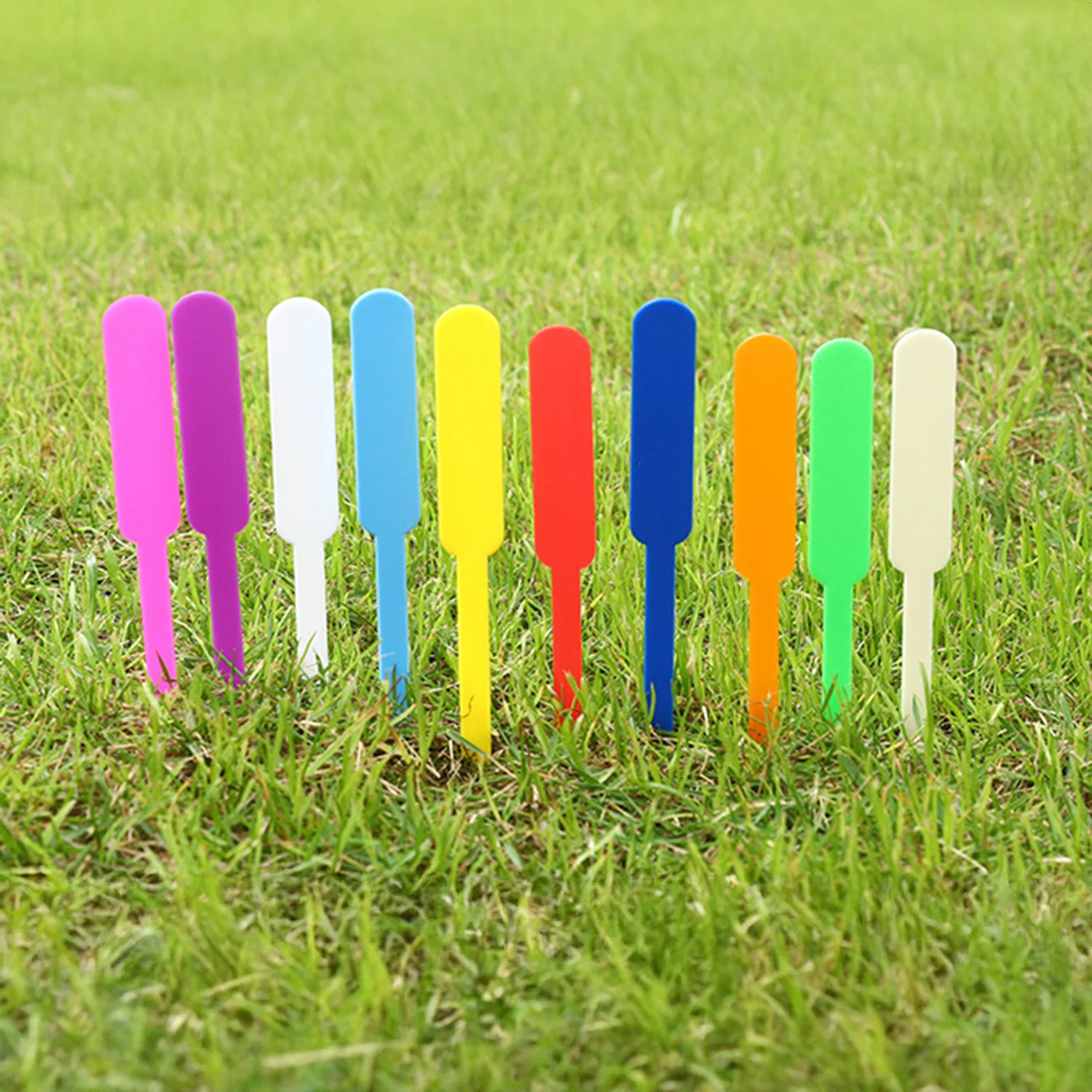 100pcs Waterproof Garden Plant Label Plastic Thickening Mark Flowerpot Seedling Writing Mark Diy Garden Decoration Tool