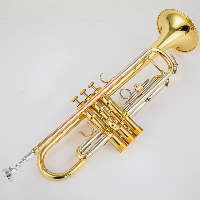 Made in Japan quality 8345 Bb Trumpet B Flat Brass Silver Plated Professional Trumpet Musical Instruments with Leather Case