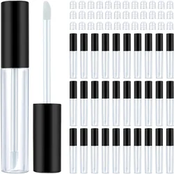 Tube de brillant à lèvres en plastique, lot de 12 pièces de 6 ou 8ml, noir, mini baume africain HI, pour tous les jours, d'extraction d'échantillon