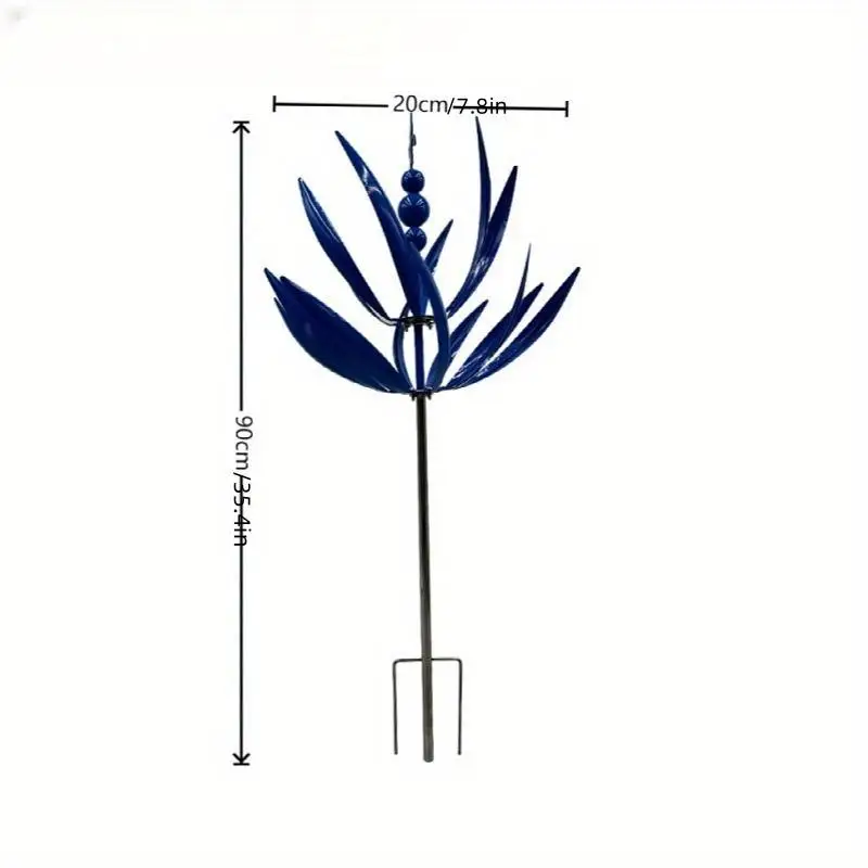 Harlow Wind Spinner Rotator Iron Inground Windmill Garden Harlow Wind Spinner Rotator Home Garden Decoration view 5