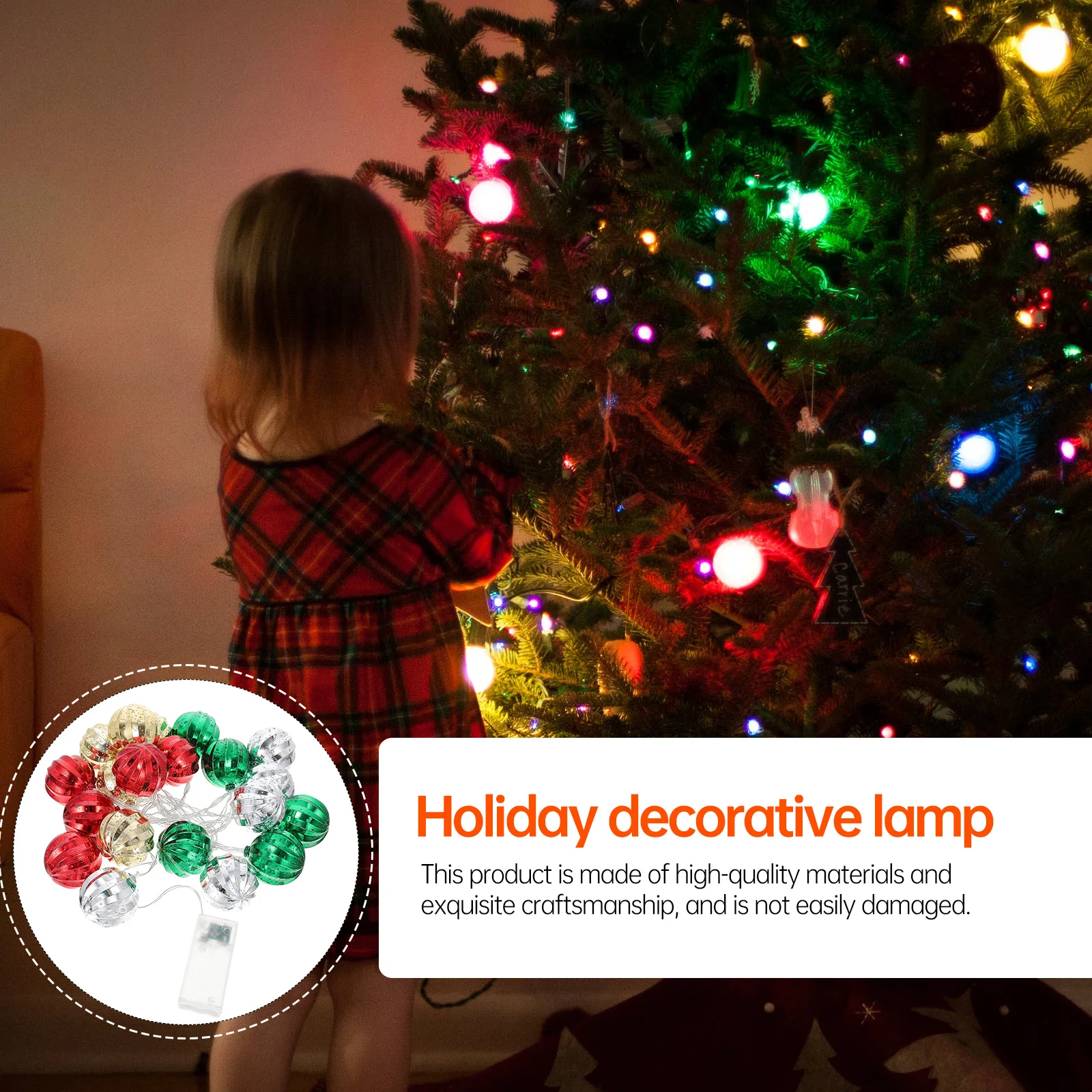 1 قطعة عيد الميلاد الكرة سلسلة مصباح ملون عيد الميلاد ضوء زخرفة الإبداعية الزخرفية مهرجان الكرة مصباح معلقة سلسلة ضوء