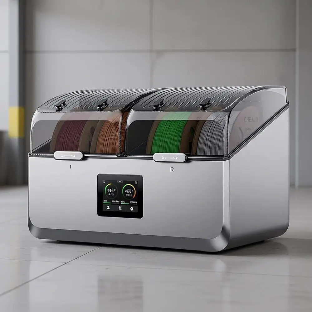 

Сушилка для филамента Creality Space Pi X4, на 4 катушки, для 3D-принтеров, с функцией 360-градусного обдува ° Циркуляция горячего воздуха, двойное независимое отопление