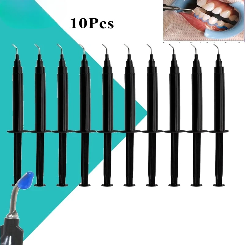 10Pcs Professional Clinic Gingival Barrier / Dental Gum Dam / Professional Teeth Whitening Gum Protector Gel 1.5ml Syringe