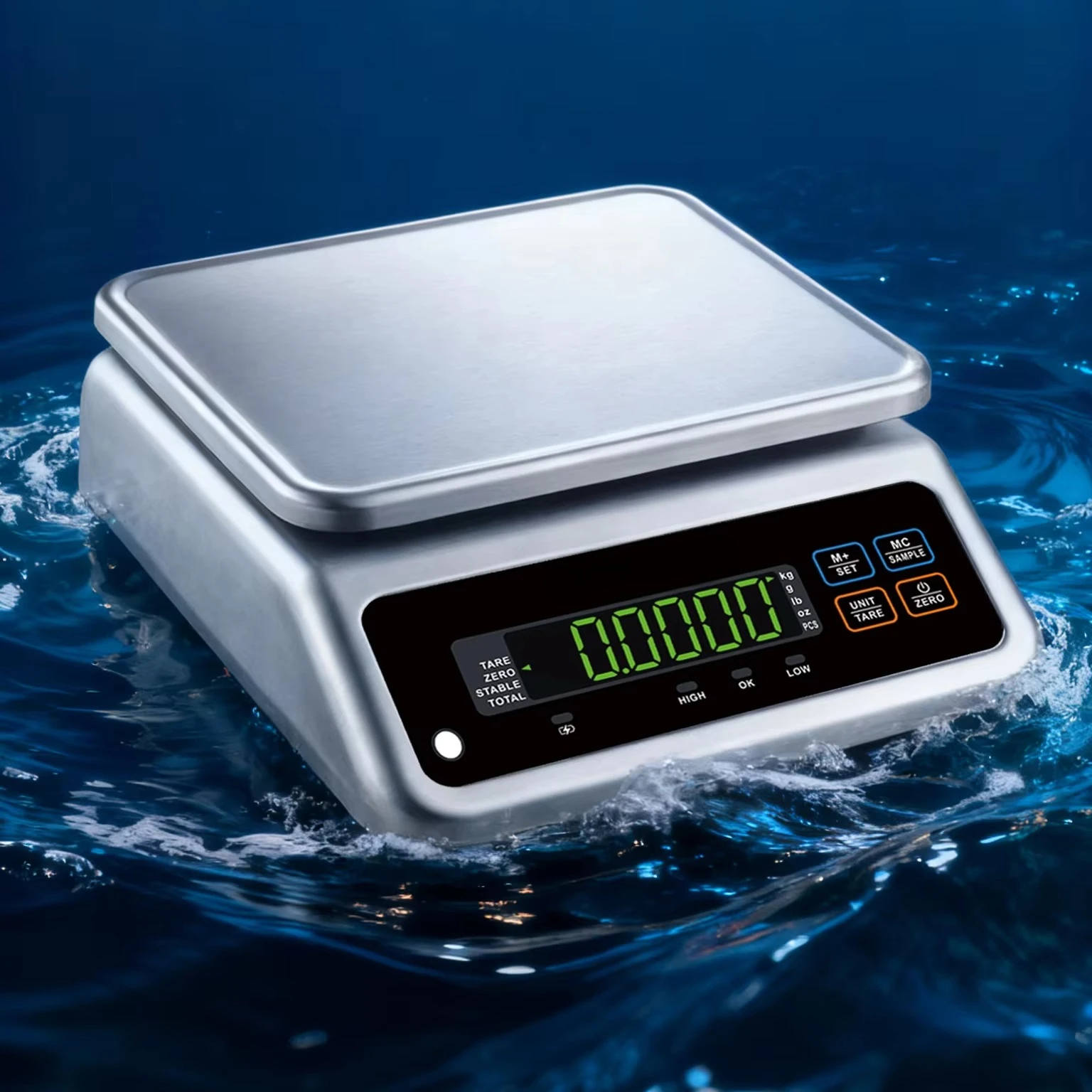 Electronic Digital Waterproof Digital Weighing Scale with IP67 Certification