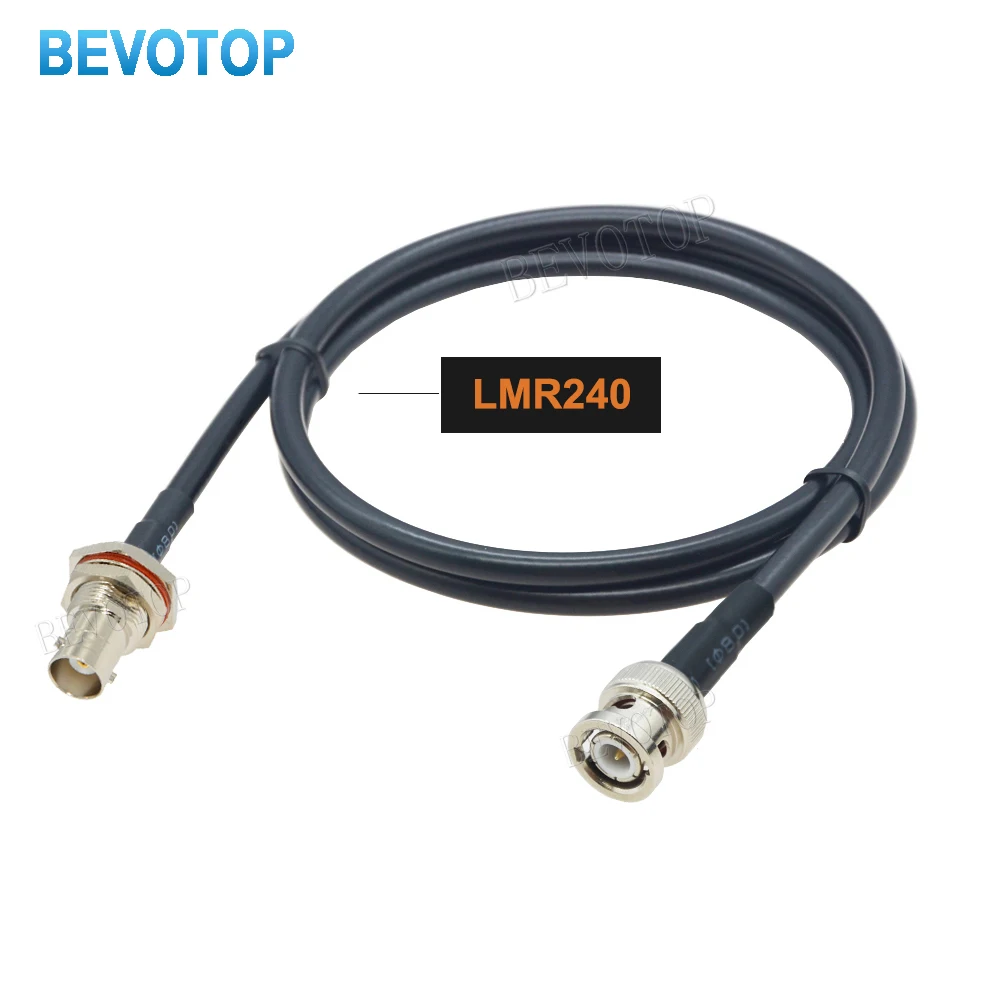 LMR240 BNC Male to BNC Male Plug Connector RF Coaxial Cable LMR-240 50-4 Low Loss 50 ohm Pigtail Jumper Extension Cord Adapter