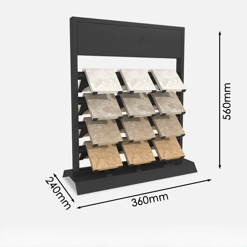 Wholesale Modern Stainless Steel Display Stand for Artificial Stone Quartz Table Tile Marble Granite Countertops Custom Designed