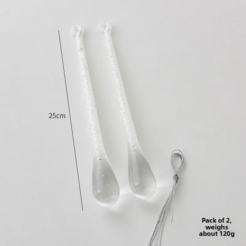 1/2/4 قطعة زينة عيد الميلاد سلاسل حجر الراين شجرة عيد الميلاد الحلي ومشهد عيد الميلاد الديكور البلاستيك خلق جو #6