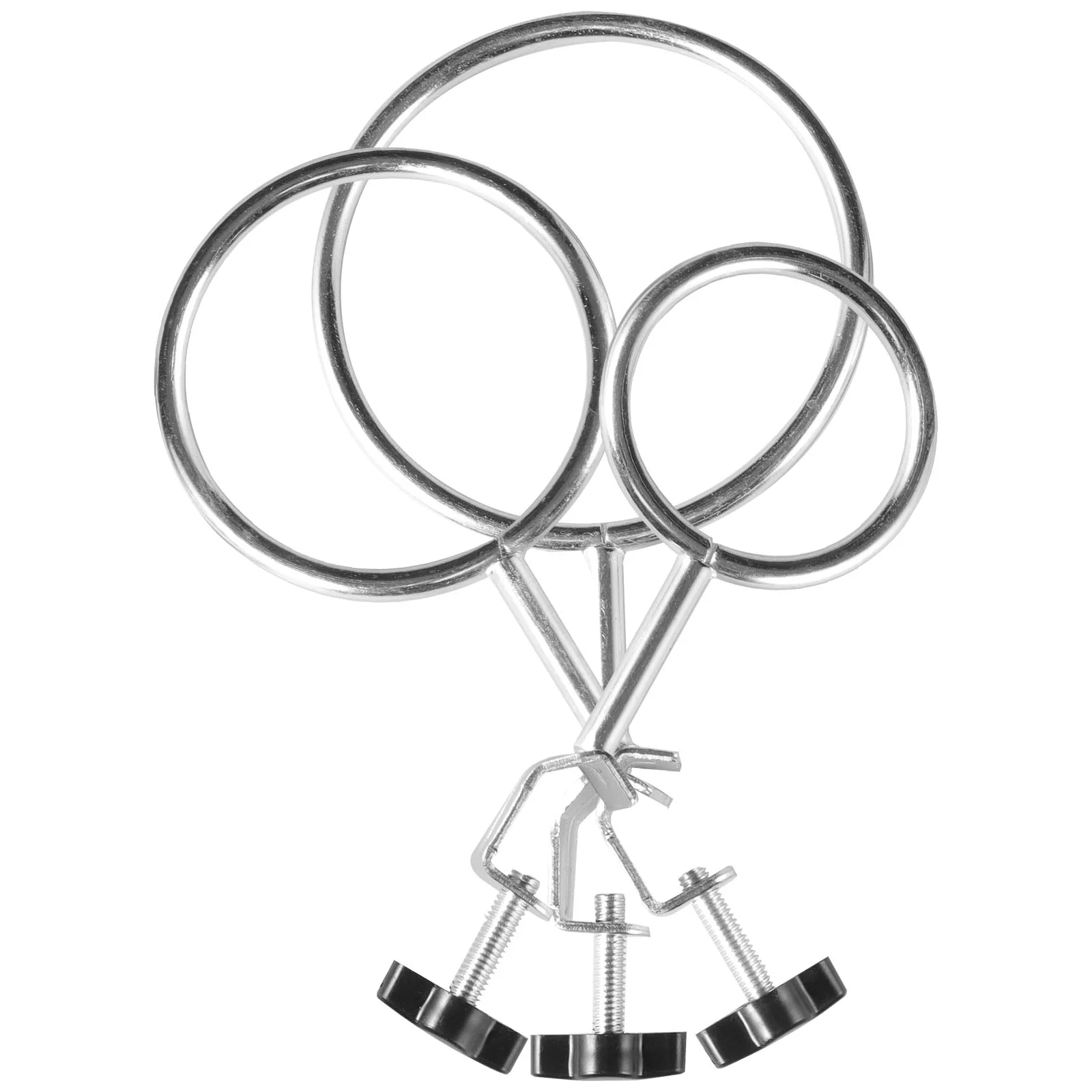 

3 шт., лабораторные опорные зажимы для подставки, лабораторные зажимы для реторт, лабораторная подставка, кольца для реторт, кольцевые зажимы, зажимные кольца