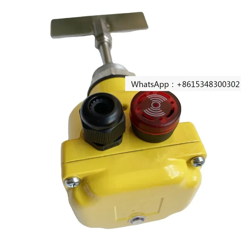 Factory Source Compact Size Powder Solid Detect Sensor Rotating Blade Rotary Paddle Level Switch Vanes Led Light and A-larm