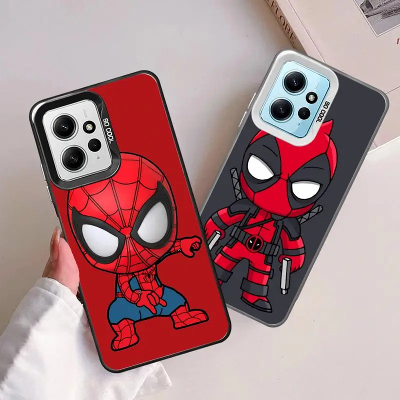 Marvel Spider Man Wolverine phone cases for Xiaomi Poco C50 X3 NFC C61 C51 X3pro Redmi 12C 13 A2 A3x 12 funda Back Shell Cover