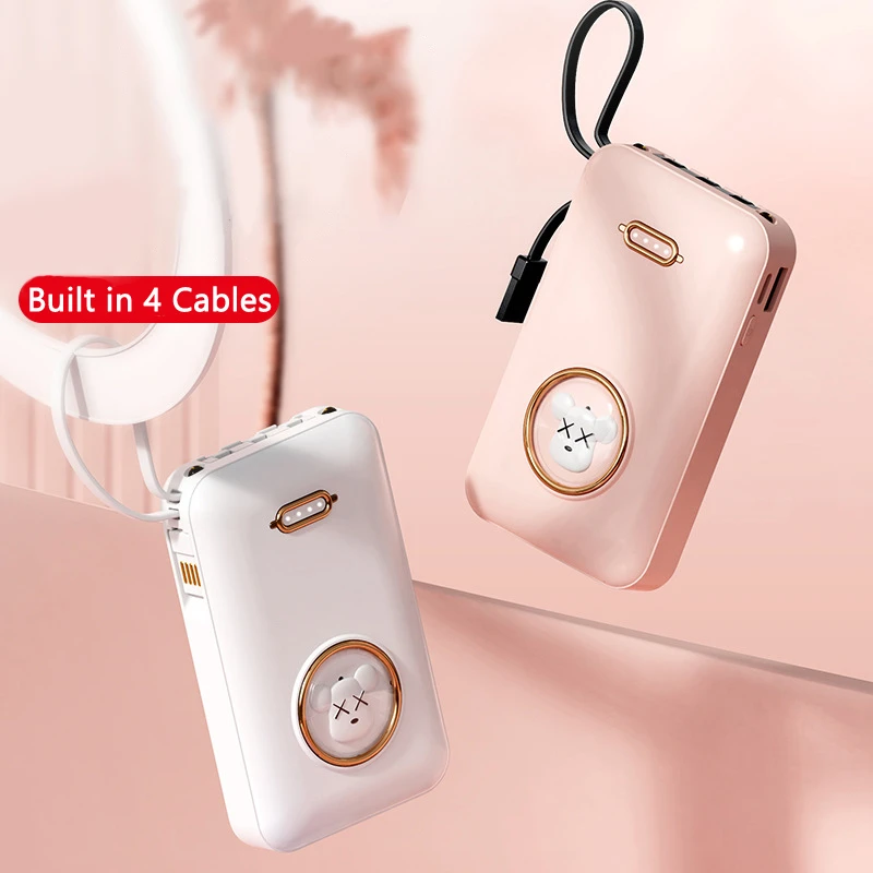 Mini Power Bank 20000mAh Fast Charging Portable Charger Station for iPhone 15 Samsung Huawei Xiaomi Powerbank External Battery