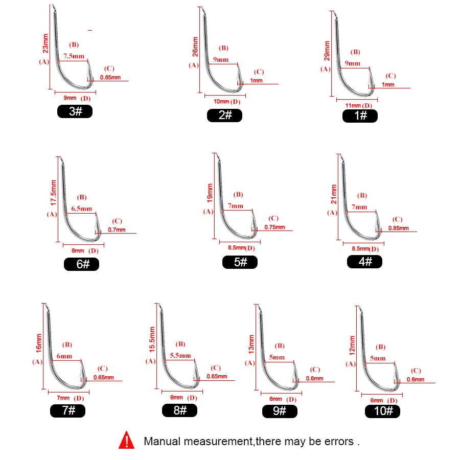 FTK 100 stks/doos Lange Schacht Vishaak 1 # -12 #   Vishaken Koolstofstaal Scherpe prikkeldraad Aashaak Forel Bass Vishaken