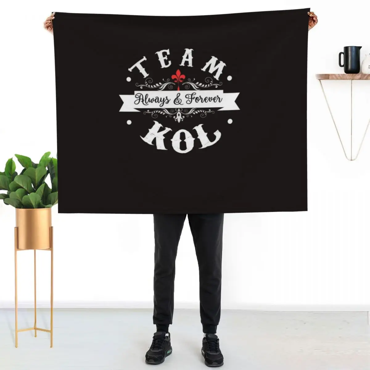 Team Kol. Throw Blanket Shaggy Furry Soft Blanket for Bedroom Living Room