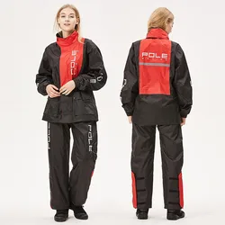 Fishing Adults Electric Motorcycle Raincoat Suit Waterproof Motorcyclist POLE Rain Cover for Biker Men's Scooter Raincoat set