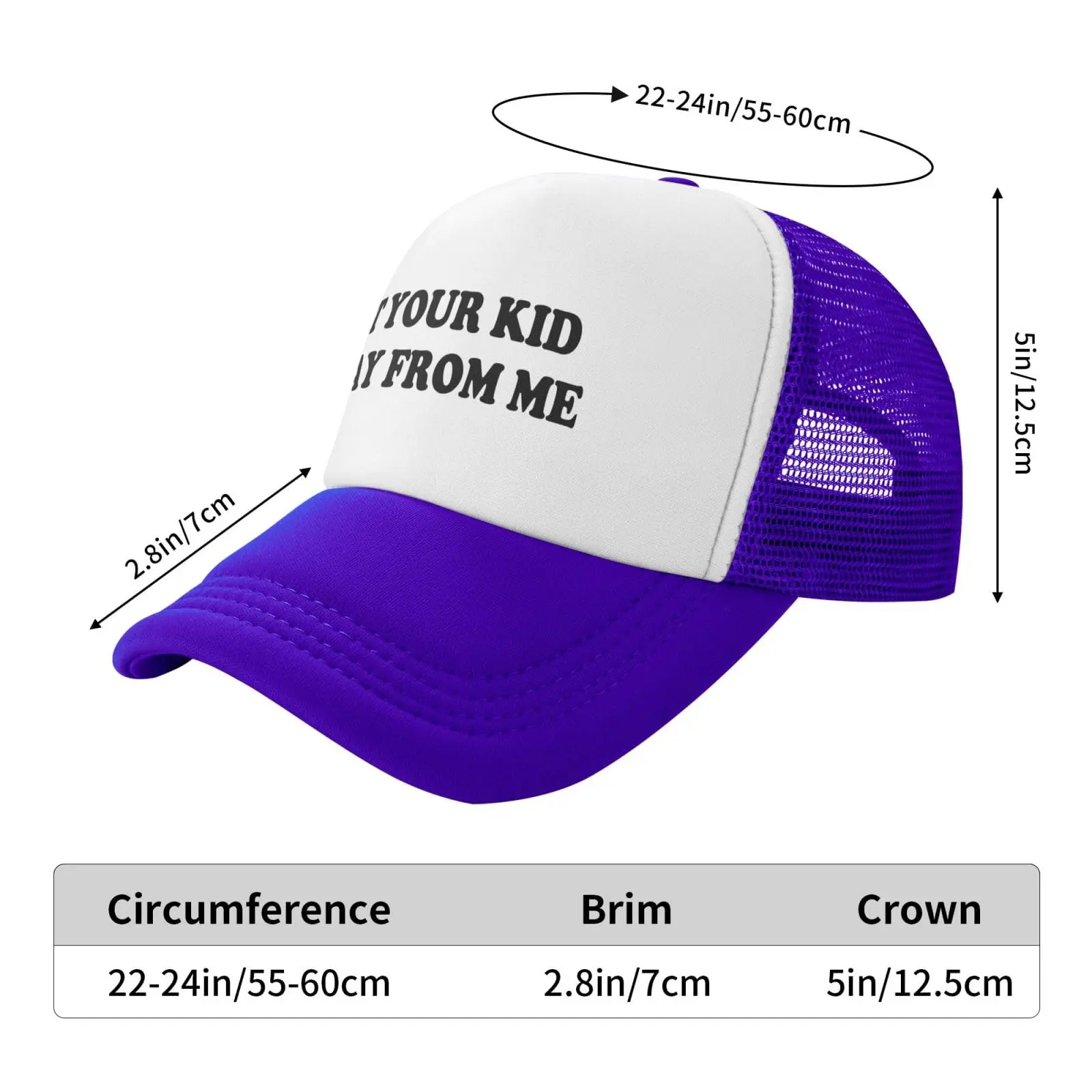 Funny Letter Hat Men Woman Trucker Hats Women Trendy Hat Novelty Baseball Cap Soft Sun Caps for Daily