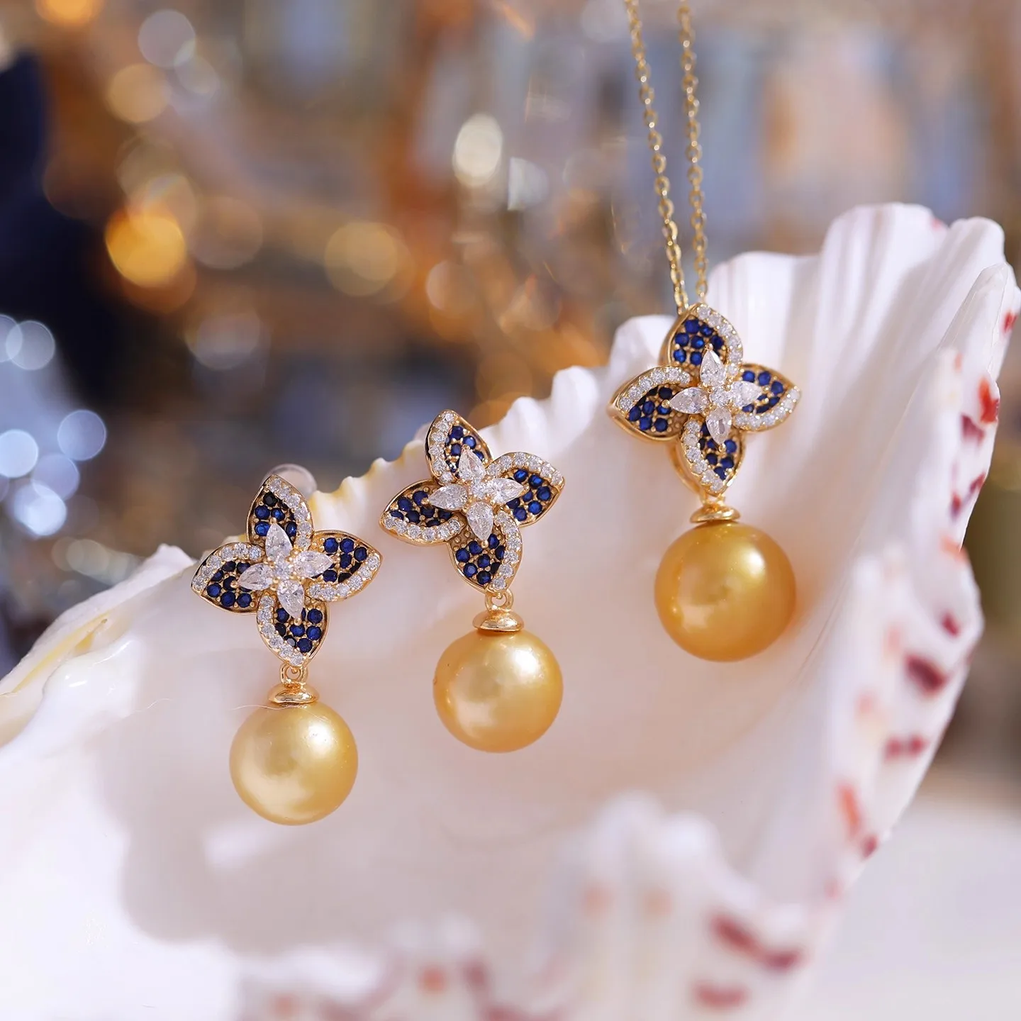

MeiBaPJ 10mm Natural Nearround Pearls Jewelry Set 925 Silver Pendant Earrings Fine Wedding Jewelry for Women