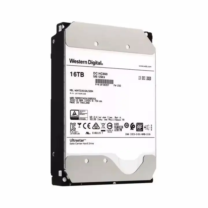 Customized high quality WUH721816AL5204 Hdd WD Internal For 16TB 7200RPM 512MB SATA3