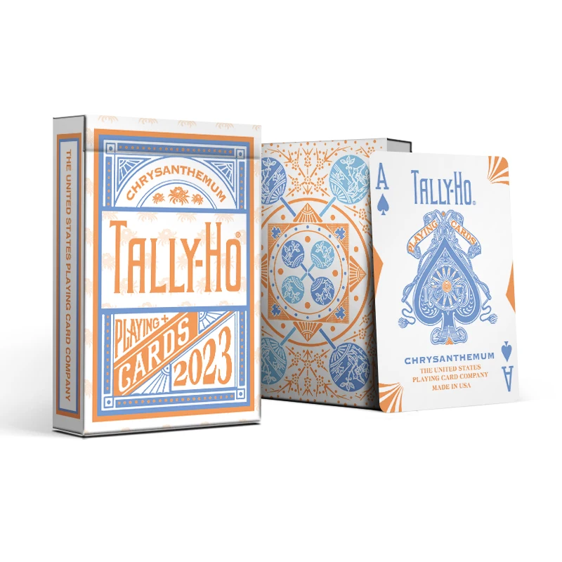 

Tally-Ho Chrysanthemum Playing Cards Deck Card Games Magic Tricks