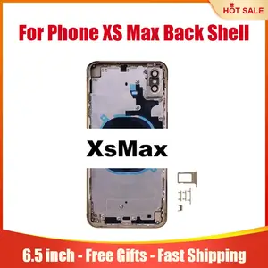 Bilashmart Rear Shell iPhone XS Max Back Housing With Free GiftsBackShell Frame+Back Cover+Waterproof+Side Key Parts+SIM Tray+Tools