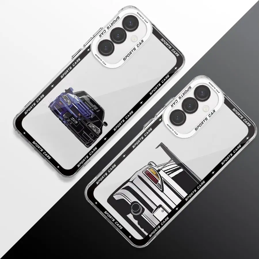 JDM Sports Cars phone Case for Samsung A11 A12 A13 A14 A15 A23 4G 5G A24 4G A25 A33 A34 A53 A54 A35 A55 5G