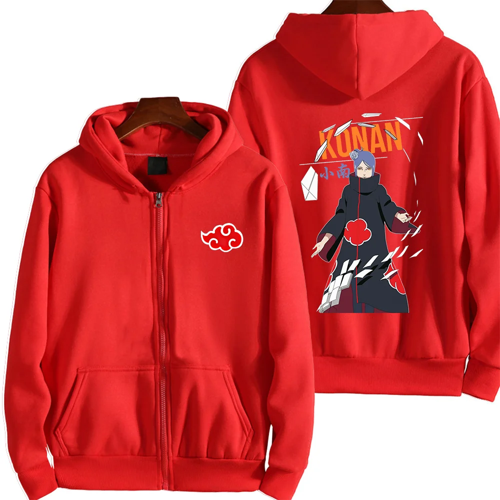 Naruto 2024 New Hooded Naruto Konan Fashion Print Men's and Women's Autumn Fashion Loose Hooded Sweatshirt