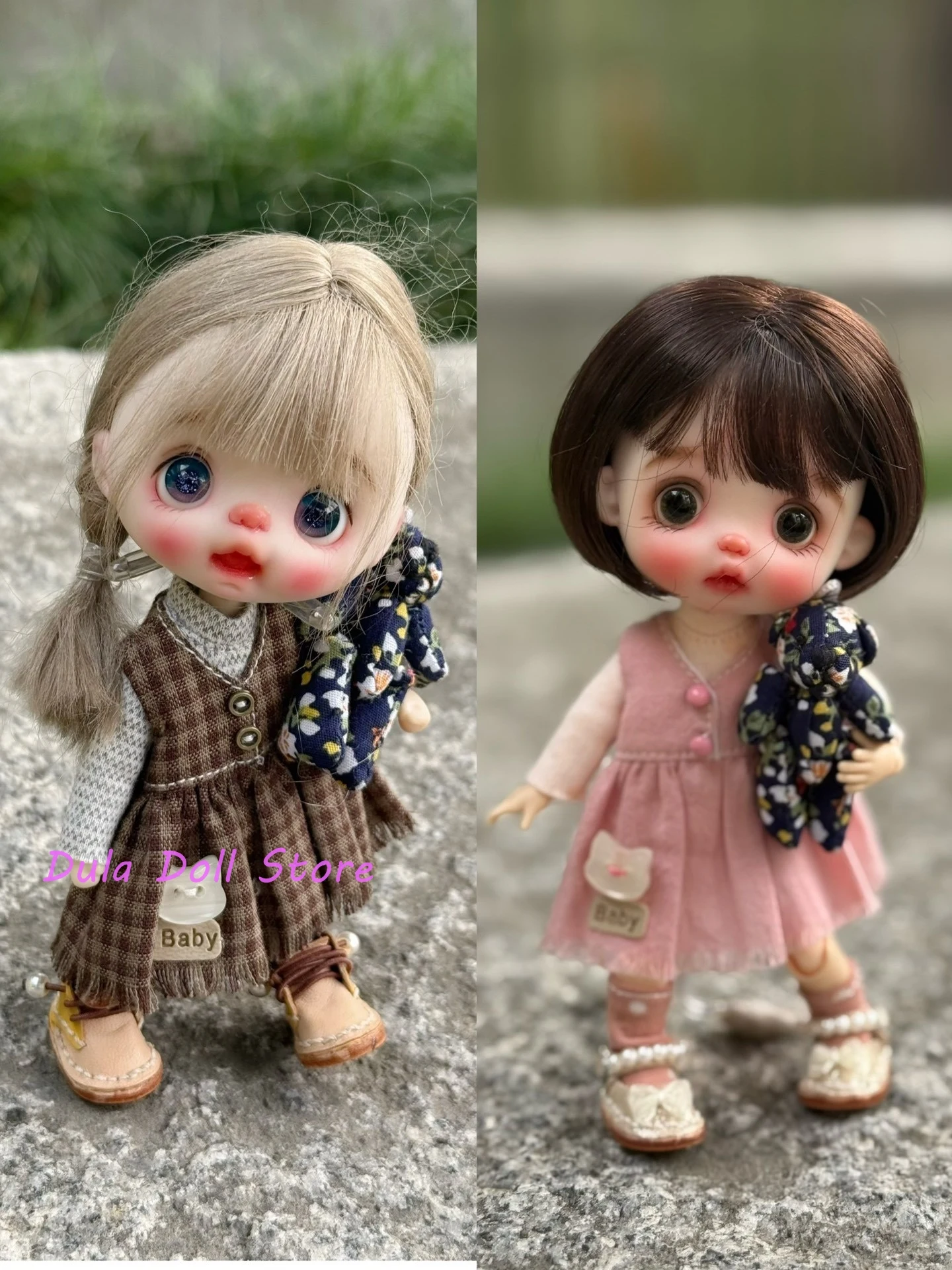 

Одежда для куклы Dula, платье, милое кофейное и розовое пальто, зимний наряд для Ob11 gsc, аксессуары для кукол