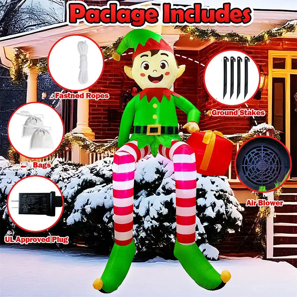 8FT Christmas Inflatable Sitti - огляд і ціна Lighting Tree Decor
