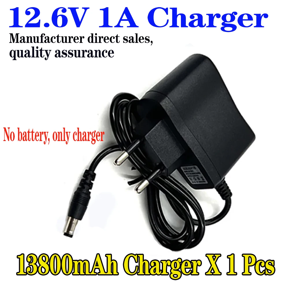 

100% New 3S1P Protection Plate12V 13.8Ah Battery Pack 12V 13800mAh 18650 Lithium ion DC 12.6V Super Rechargeable Battery+Charger