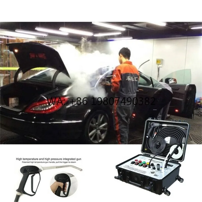 

Professional Industrial Portable Steam Cleaner High Pressure Vapor Car Wash Machine For Auto Engine Interior Detailing Cleaning