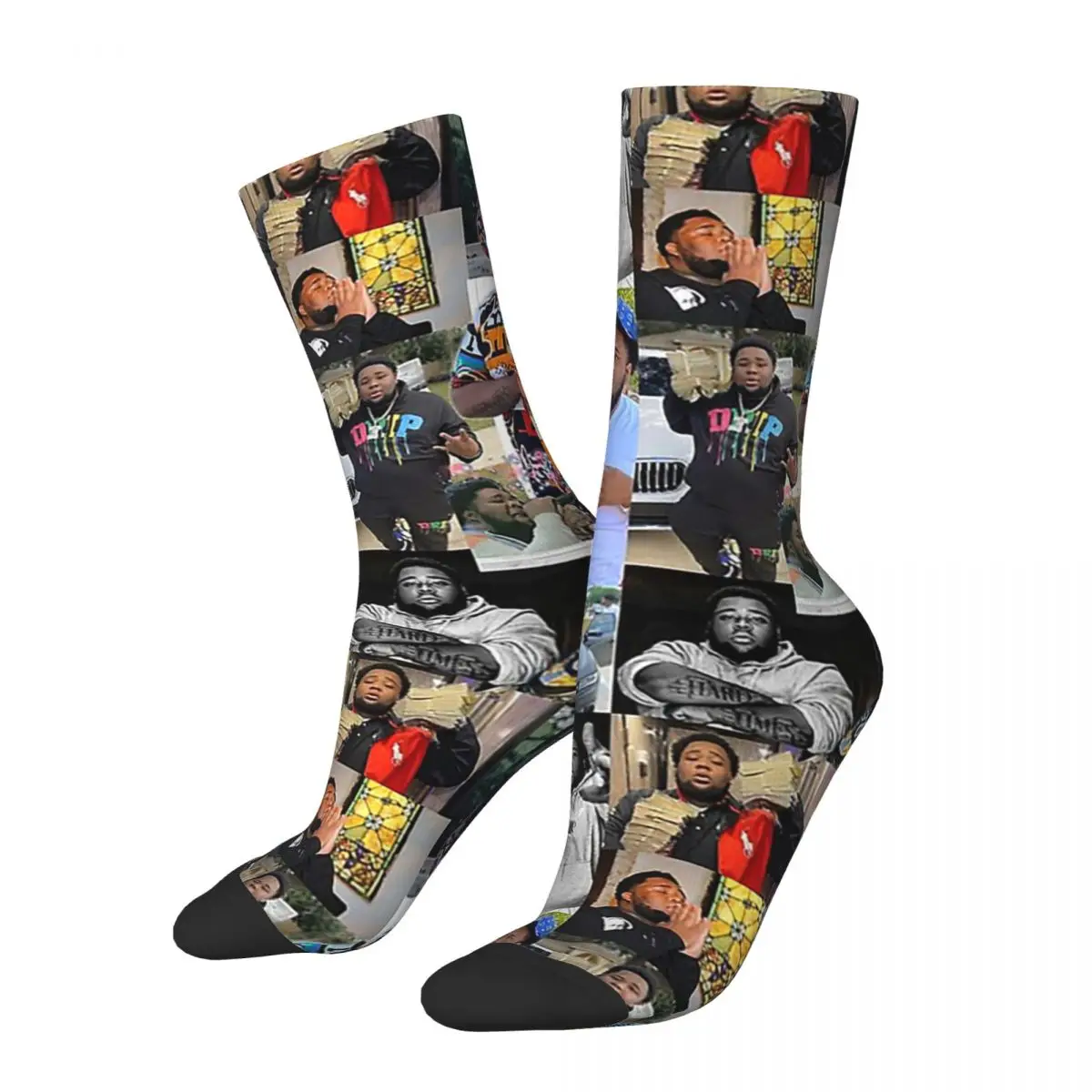 Rod Wave Socks Harajuku Super Soft Stockings All Season Long Socks Accessories for Unisex Christmas Gifts