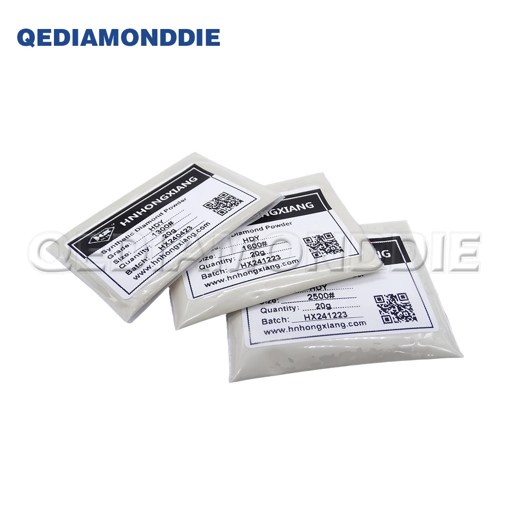 100Carats / 20g W0.1 To W14 Polishing Diamond Powder Grinding Lapping Compound for Gemstones Crystal Jade Mold Ceramics Carbide