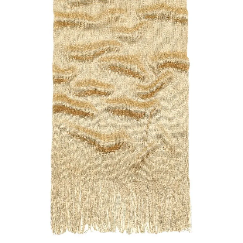 버클이있는 반짝이는 금속 스카프 여성 저녁 파티 목도리 신부 웨딩 랩을위한 우아한 골드 실버 반짝 이는 Shawls