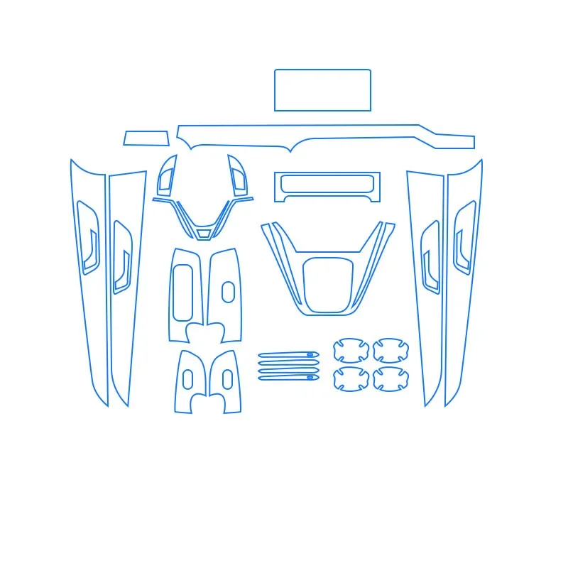 Film de protection transparent en TPU pour Haval M6 Plus, autocollant intérieur de voiture, équipement de contrôle central, porte, panneau de levage de fenêtres, 2020-2023