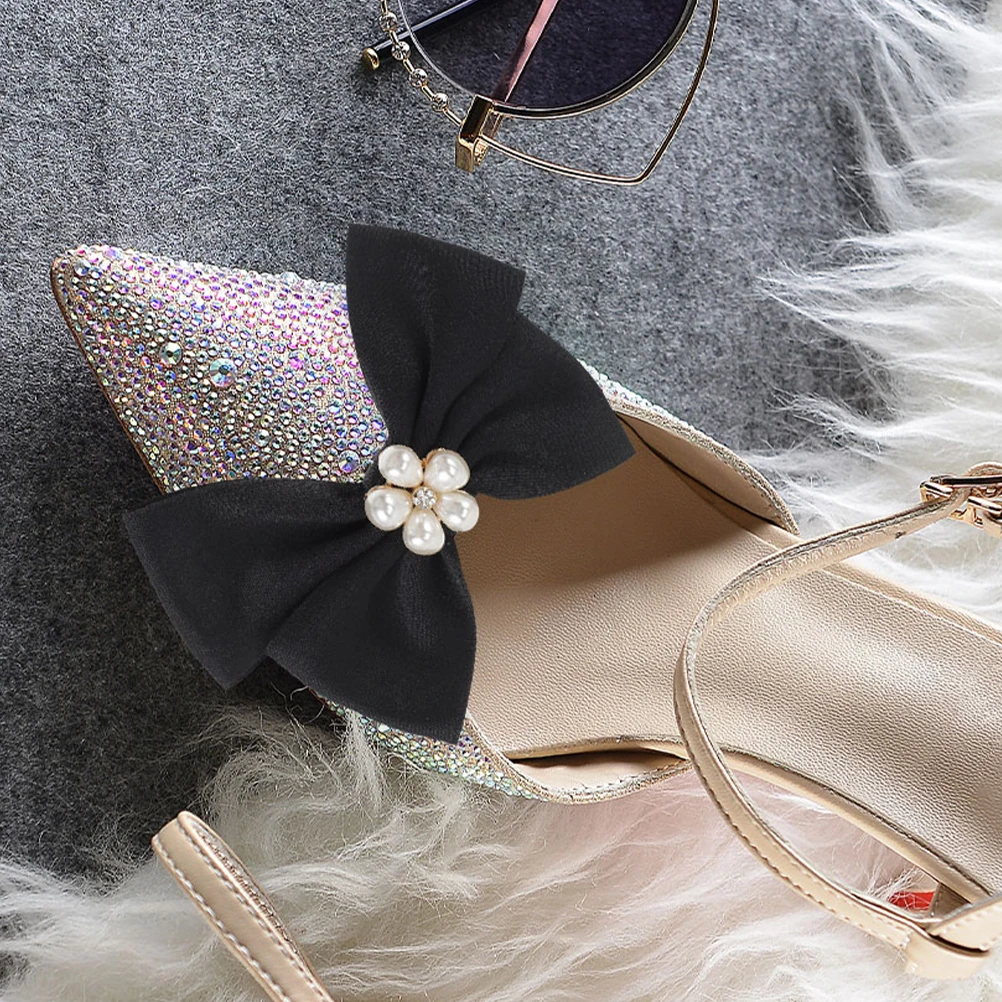 

4 Pcs Shoe Clips Decorative Wedding Embellishments Bridal Buckles Bridal Shoe Buckles Alloy Flowers For Pumps Heels