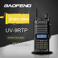 Baofeng UV9R-PLUSTP Walkie Talkie Radio Waterproof IP68 Station Transceiver 20W VHF UHF Portable Radio 15km Talk-Range 9500mAh