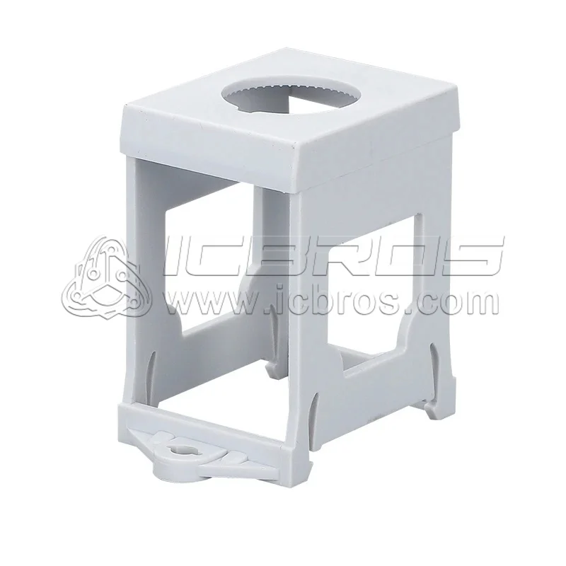 Guide Rail Mounting Bracket for Buttons 22mm Button Switch Indicator Light, Button Protection Cover Emergency Stop Seat