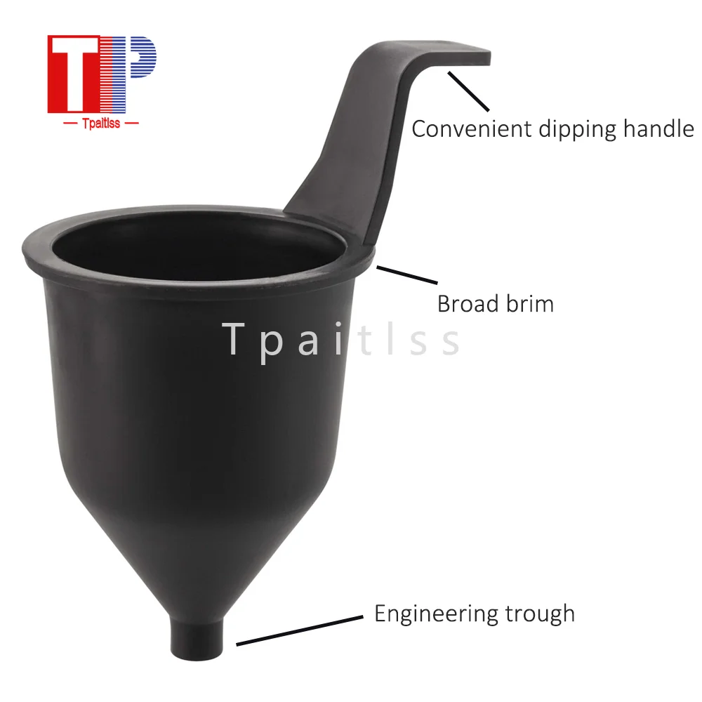 Tpaitlss-Tasse à mesurer l\'épaisseur et la viscosité du liquide, Ford #4 Four, peinture viscosimètre, 3 pièces