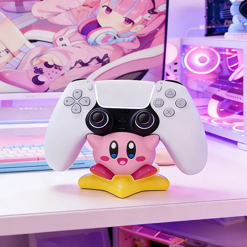 Kirby Game Controller Bracket Creativity Cartoon Premium Feel Storage Bracket Desktop Storage Rack Decoration Girlfriend Gift
