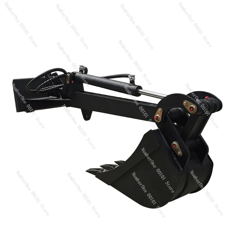 Skid loader multi-function attachment accessories including soil loosener rake snow blower breaker and gripper for construction