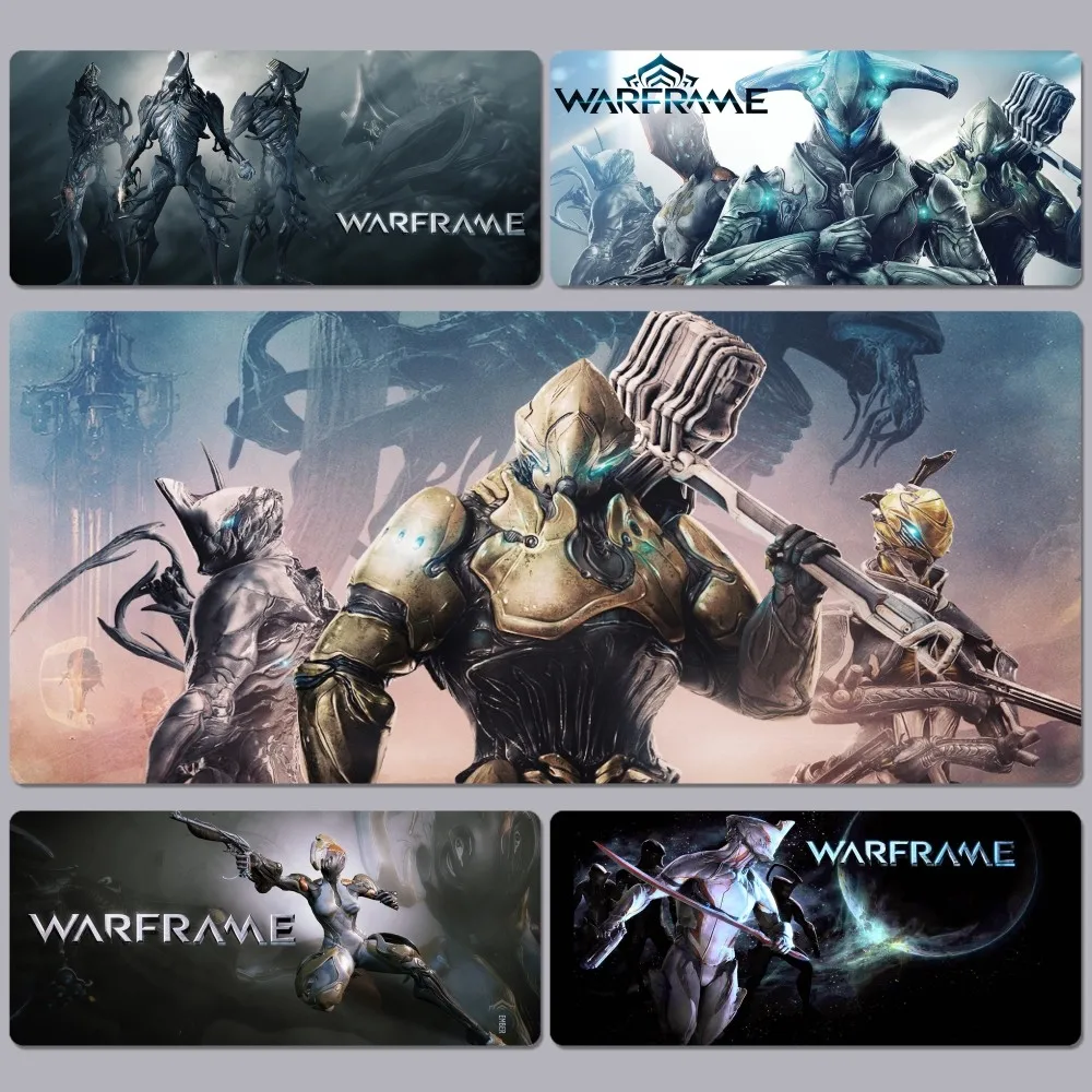 

W-Warframe Mousepad 90x40cm Big Keyboard Mat Table Mat Students Gamer Desktop Mousepad Gaming Mouse Pad for PC Mouse Carpet