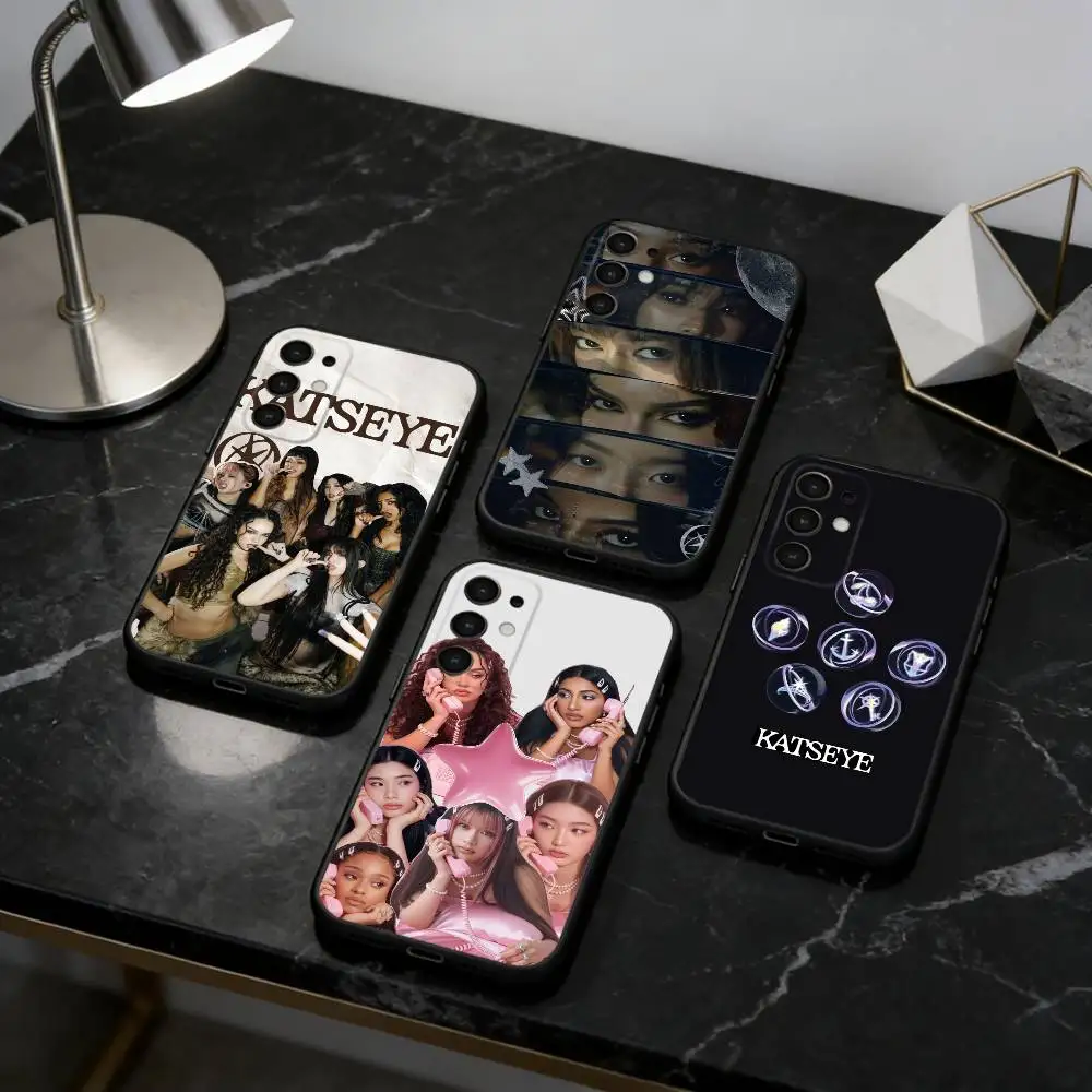 

Hot Music K-KATSEYE Phone Case For Samsung S25,S24,S21,S22,S23,S30,Ultra,S20,Plus,Fe,Note,5G Black Cover