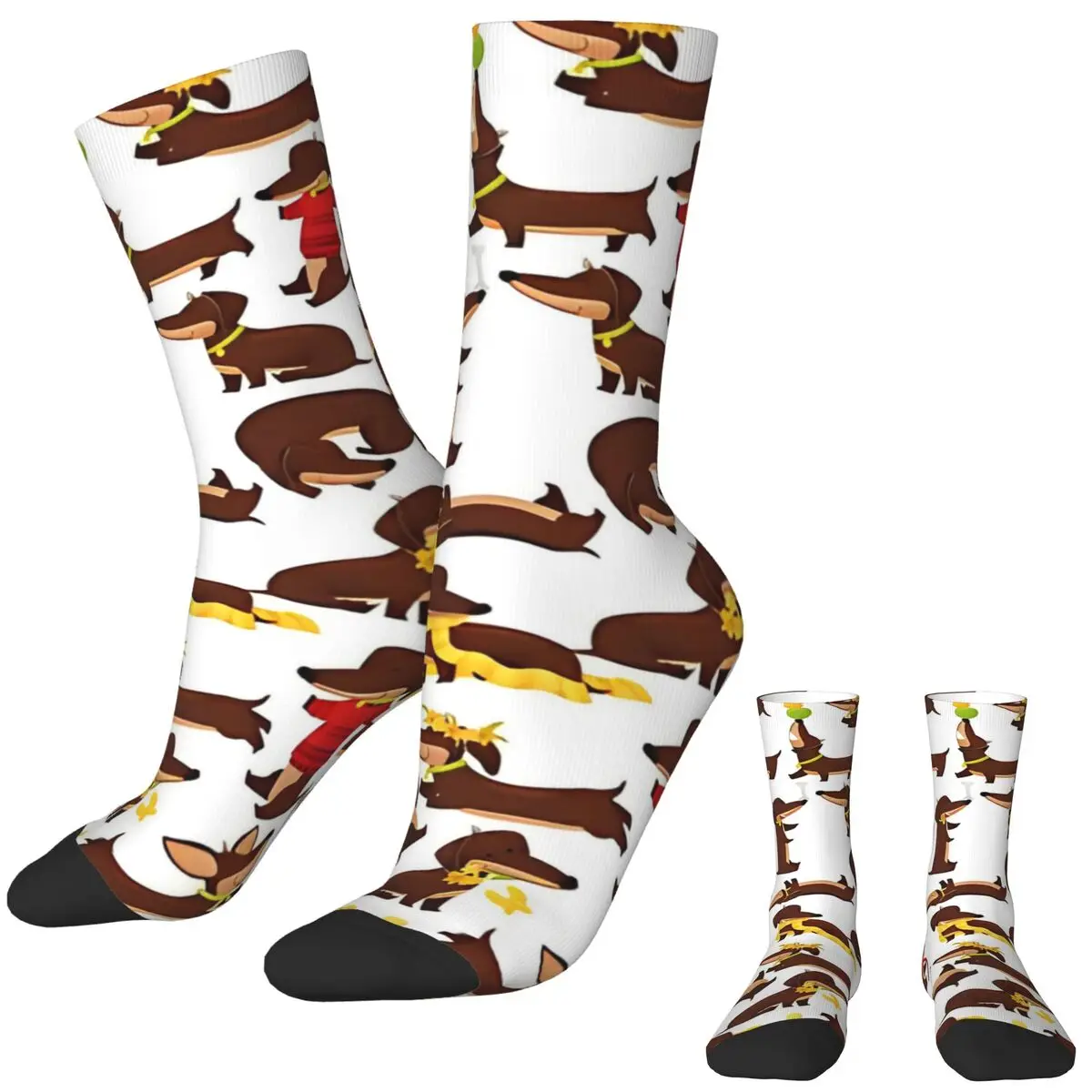 Dachshunds Socks Galore Casual Stockings Autumn Anti Skid Women Men Socks Medium Soft Graphic Running Socks