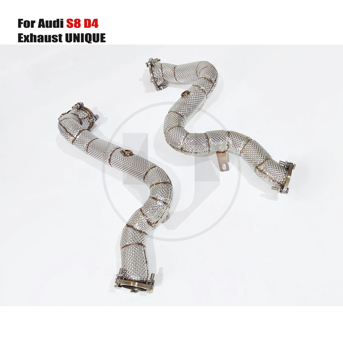 

UNIQUE for Audi S8 D4 T304 Stainless Steel Heat Shield without cat Downpipe
