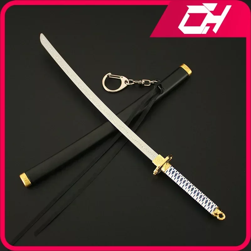 Espada Yamato Dark Slayer de 22cm, corte de juez Iaido, juego periférico de Anime, aleación de Metal Katana, espada samurái, arma, regalos, juguetes para niños