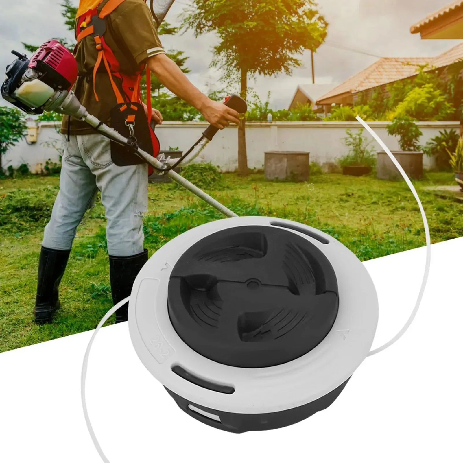 AutoCut C26-2 M10x1 Replacement Trimmer Head for For Stihl FS55 FS90 FS130 FS250 and More Grass Brush Cutter Accessories