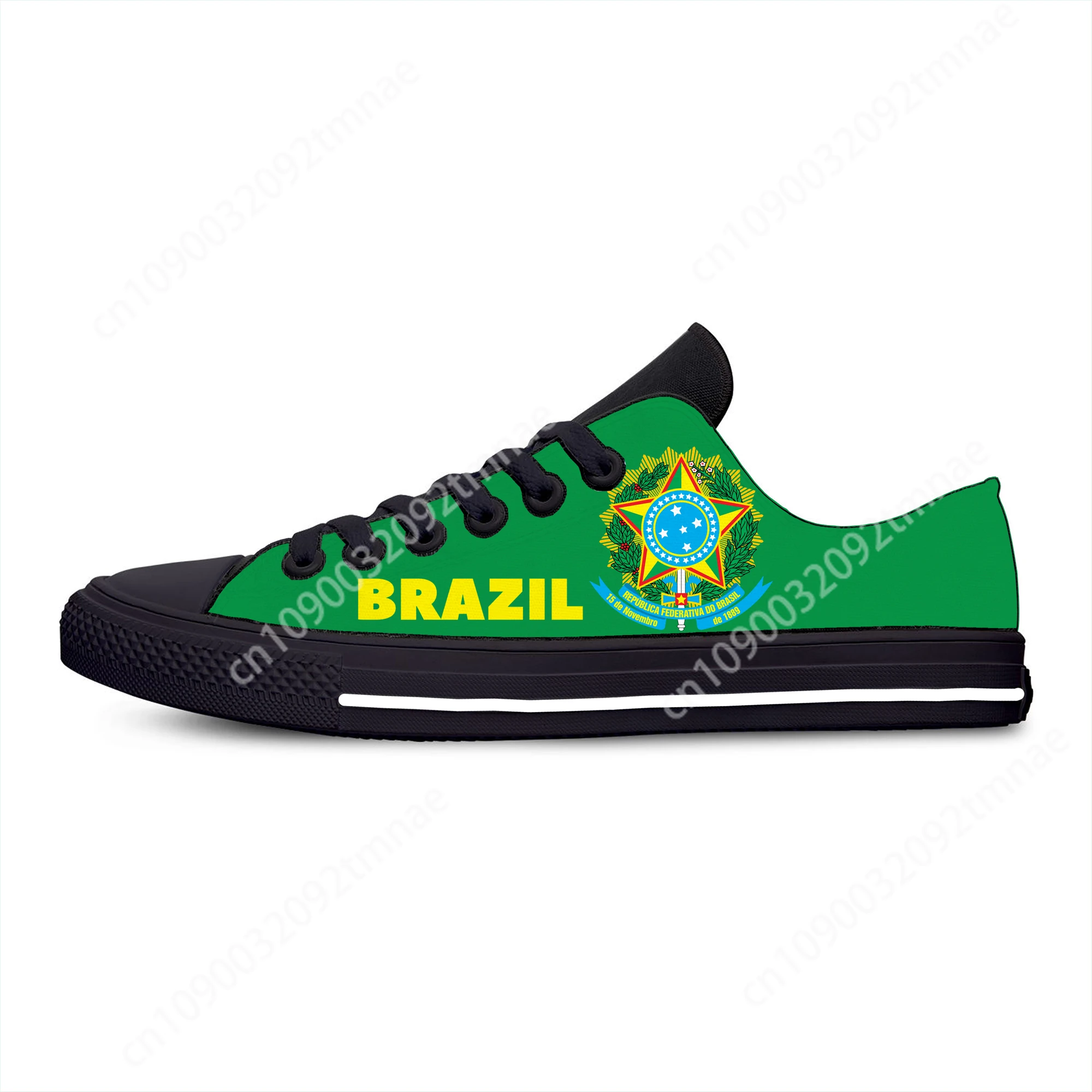 

Brazil Flag Low Top Sneakers Mens Womens Teenager Casual Shoes Custom Running Shoes 3D Printed Breathable Lightweight shoe