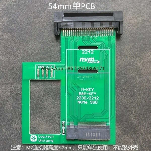 ExpressCard to SSD Expansion Card NVMe Hard Disk M.2 2230 2242 SSD X230 Notebook